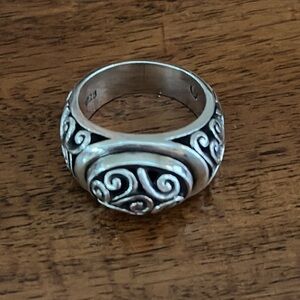 Brighton Vintage 925 silver ring, Bali inspired scroll work
